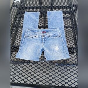 Vintage Guess Daredevil Jeans Distressed Style! Ultra Low Rise Jeans SZ 26
